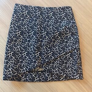 NWOT Sezane Calvi Skirt Léopard Marron Doré size XS